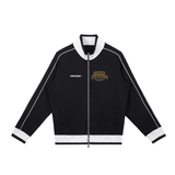 Color Block Raglan Sleeve Zip Track SH Gold Jacket — 380 GSM