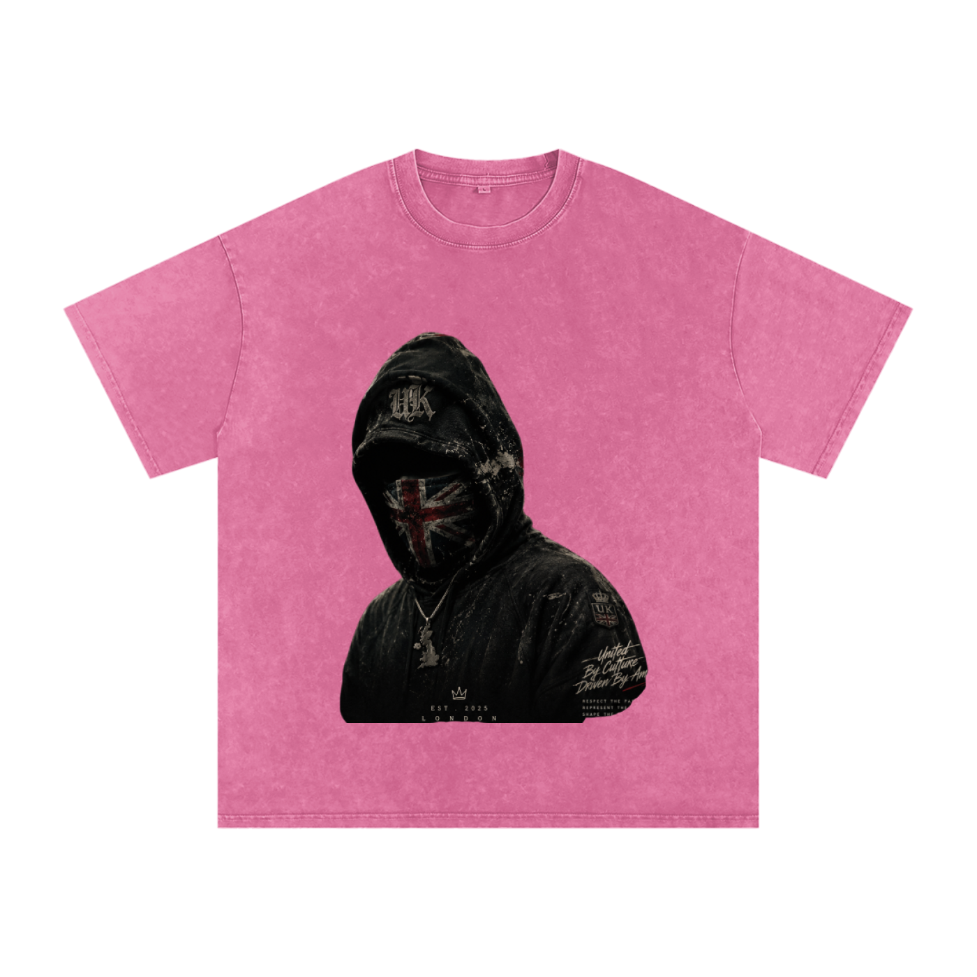 Snow Washed Oversized Cotton T-Shirt