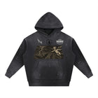 Sweat à capuche vintage en polaire délavée et effilochée par Shop Hoodie 