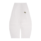 Vertical Stripe Drawstring Barrel Pants By Shop Hoodie