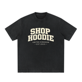 SHOPHOODIE Heavyweight Vintage Washed Frayed T-Shirt