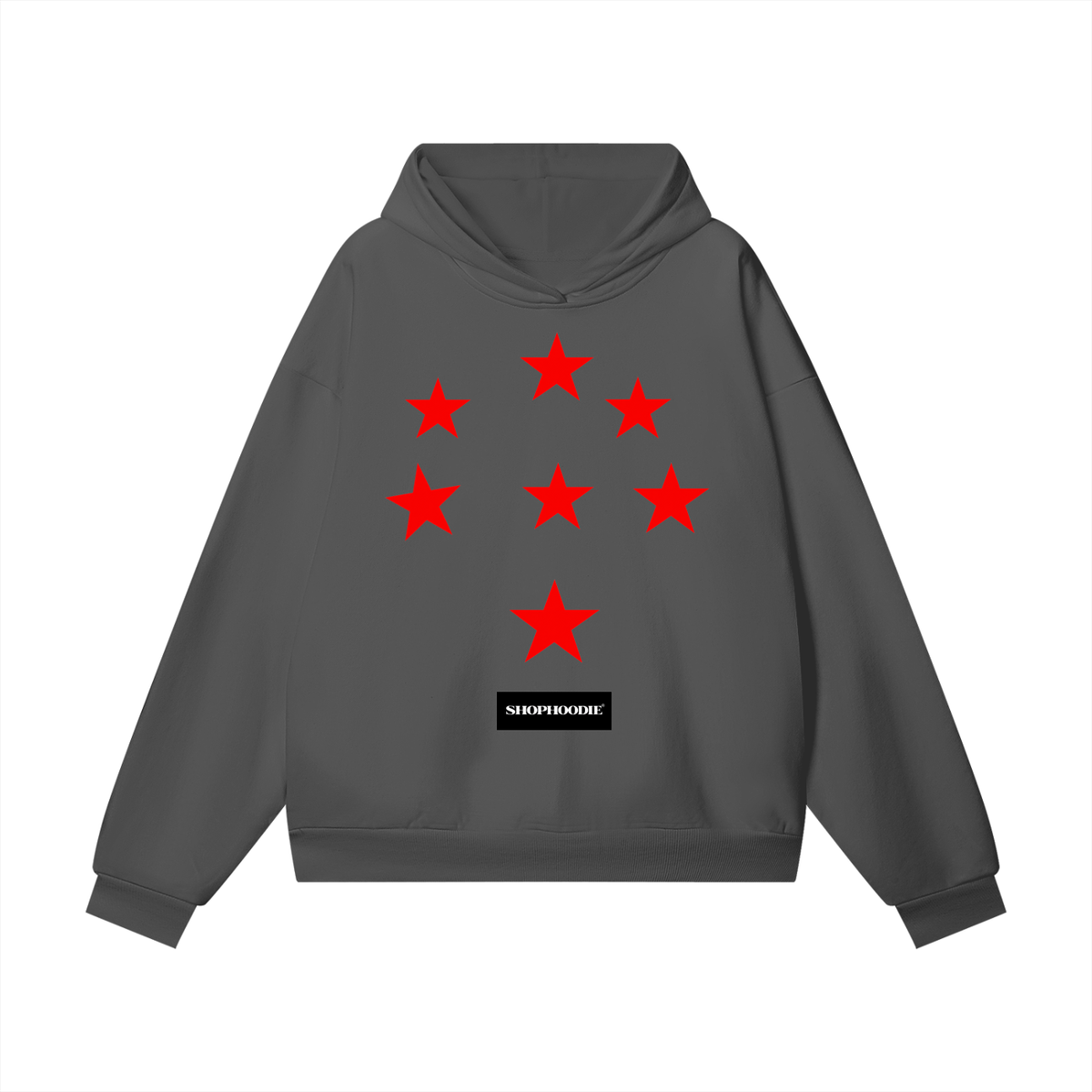 SHOPHOODIE® LONDON AVANT DIMENSION 460 GSM unisex oversized heavyweight hidden-pocket fleece hoodie — image 7