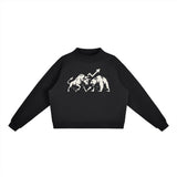 Essential Fleece Mock-Neck Crew Bull vs Bear Sweatshirt von Shop Hoodie