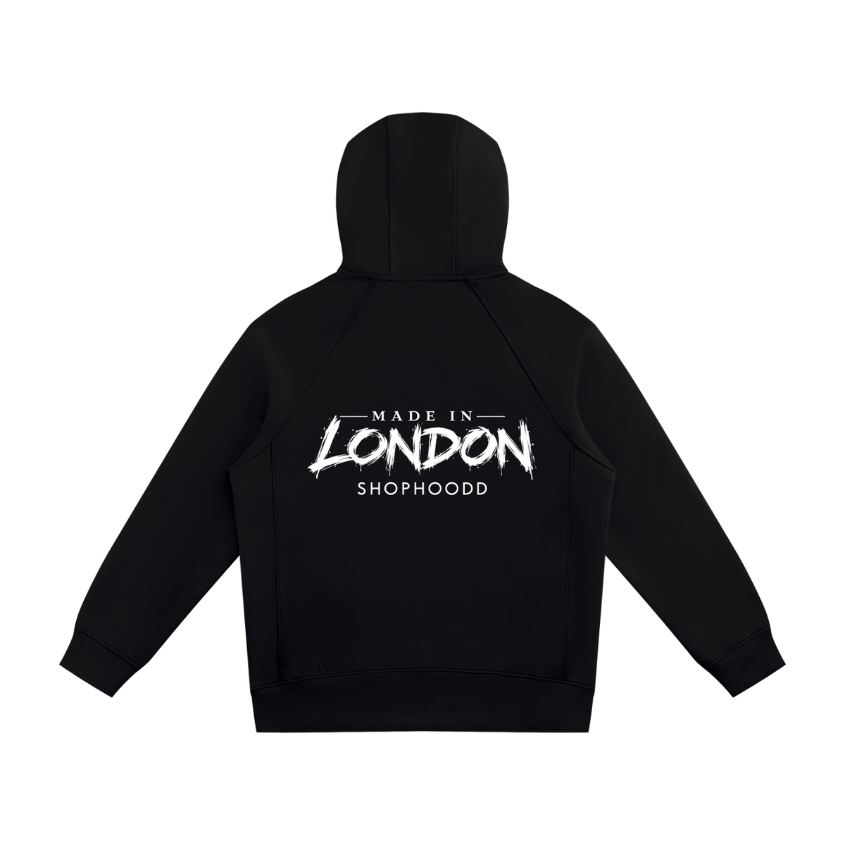 SHOPHOODIE® LONDON SHOPHOODD Made in London 380 GSM unisex raglan full-zip hoodie — product image 2