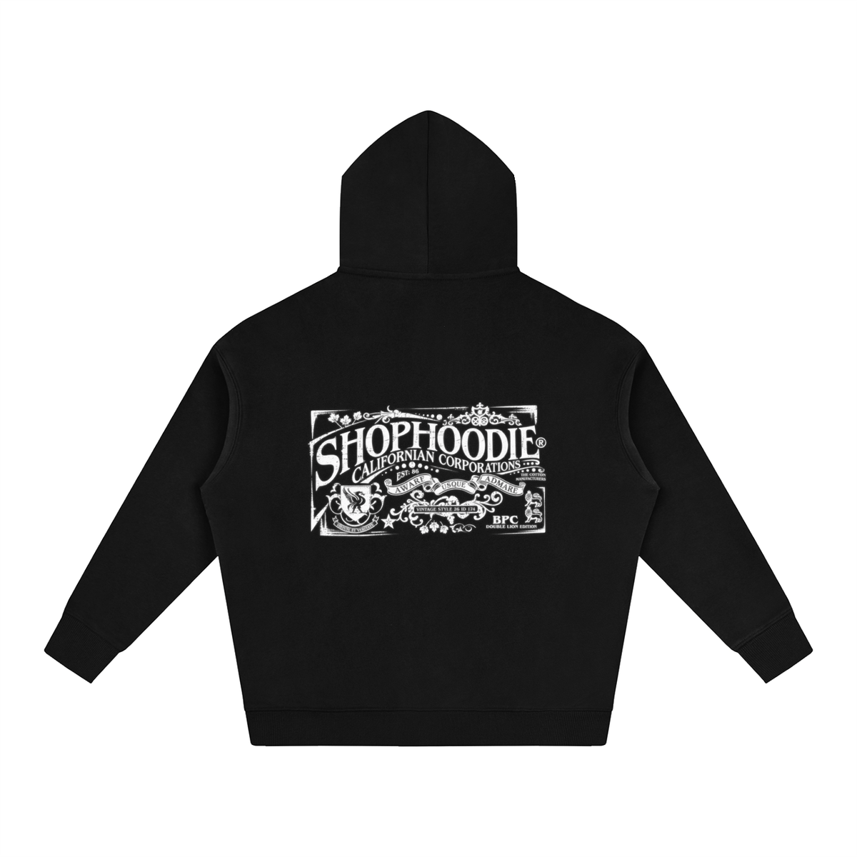 SHOPHOODIE® CALIFORNIA VARNAGE Oversized Fleeced Hoodie — 350 GSM alternate view