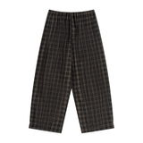 SHOPHOODIE  BLANK Unisex Plaid Wide Leg Pants