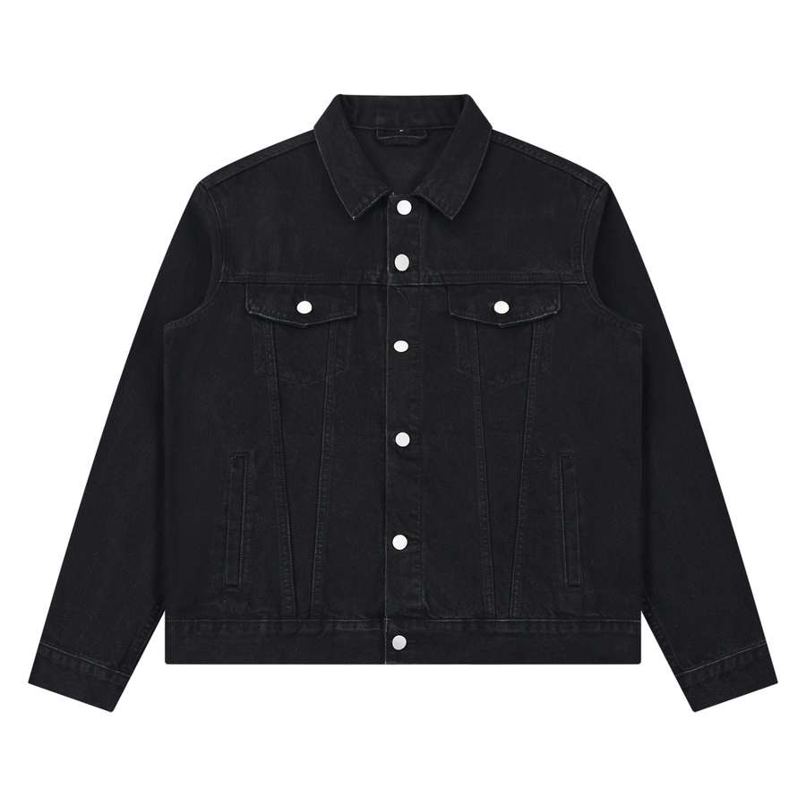 SHOPHOODIE® BLANK Unisex Vintage Wash Denim Jacket — 440 GSM
