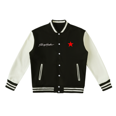 SHOPHOODIE® SH SIGNATURE AVANT Two-Tone Fleeced Varsity Jacket