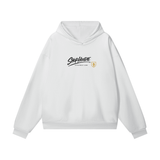 SHOPHOODIE® Hidden Pocket Fleece Hoodie Lucent White & Drawstring Jogged Sweatpants V Complete Set