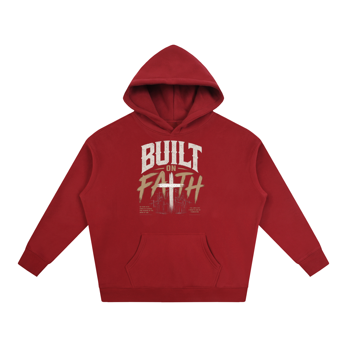SHOPHOODIE®,Hoodies,Hoodie,SHOP HOODIE®,Built on faith,Christian hoodie