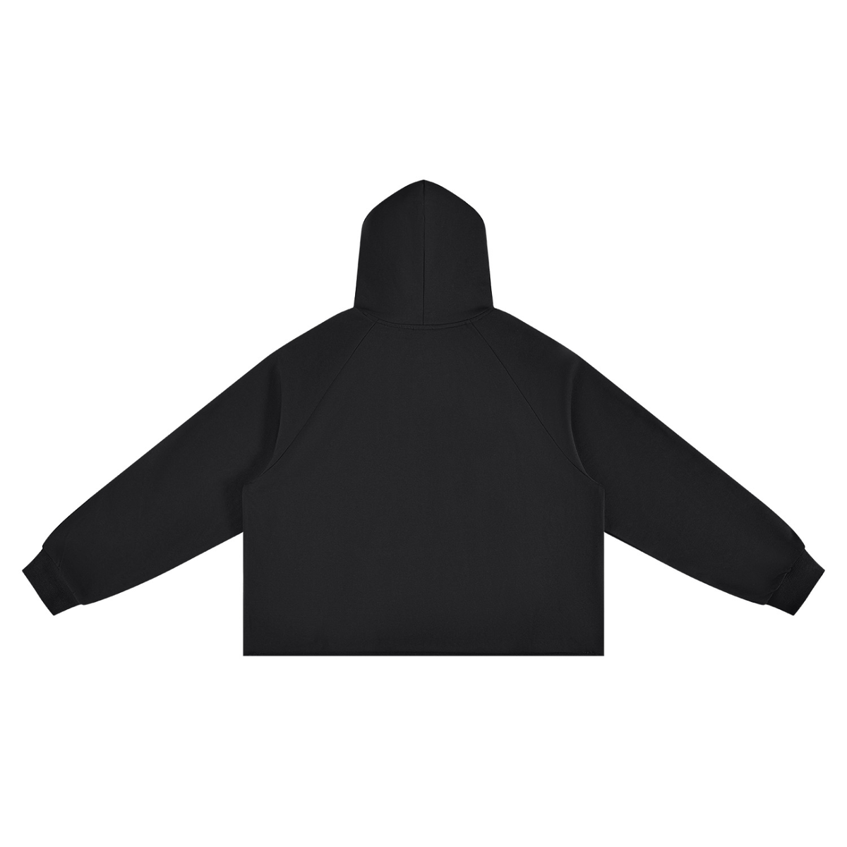 SHOPHOODIE® LONDON Vintage Wash Raw Edge Boxy Hoodie — 350 GSM — view 2