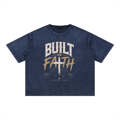 Shophoodies,Shophoodie,clothing,t shirt,built on faith,Christian t shirt