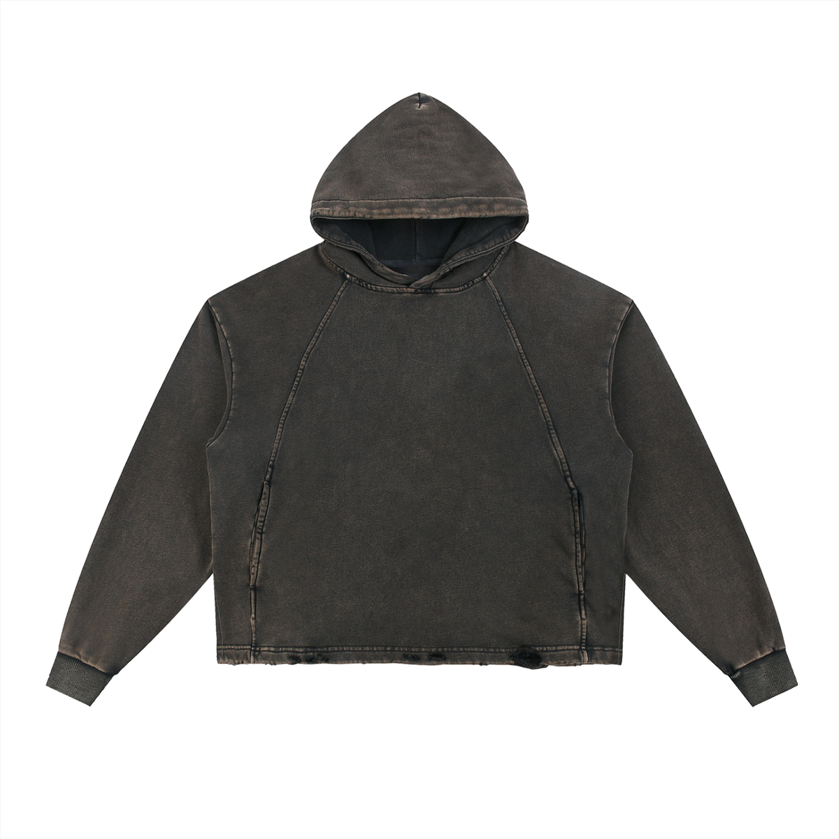 SHOPHOODIE® Vintage Washed Frayed-Hem Hoodie complete set