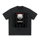 SHOPHOODIE POLAR BEAR PRESTIGE Heavyweight Vintage Washed Frayed T-Shirt