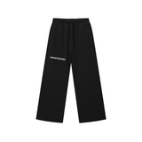 SHOPHOODIE® LONDON Vintage Wash Raw-Edge Straight-Leg Sweatpants — 420 GSM
