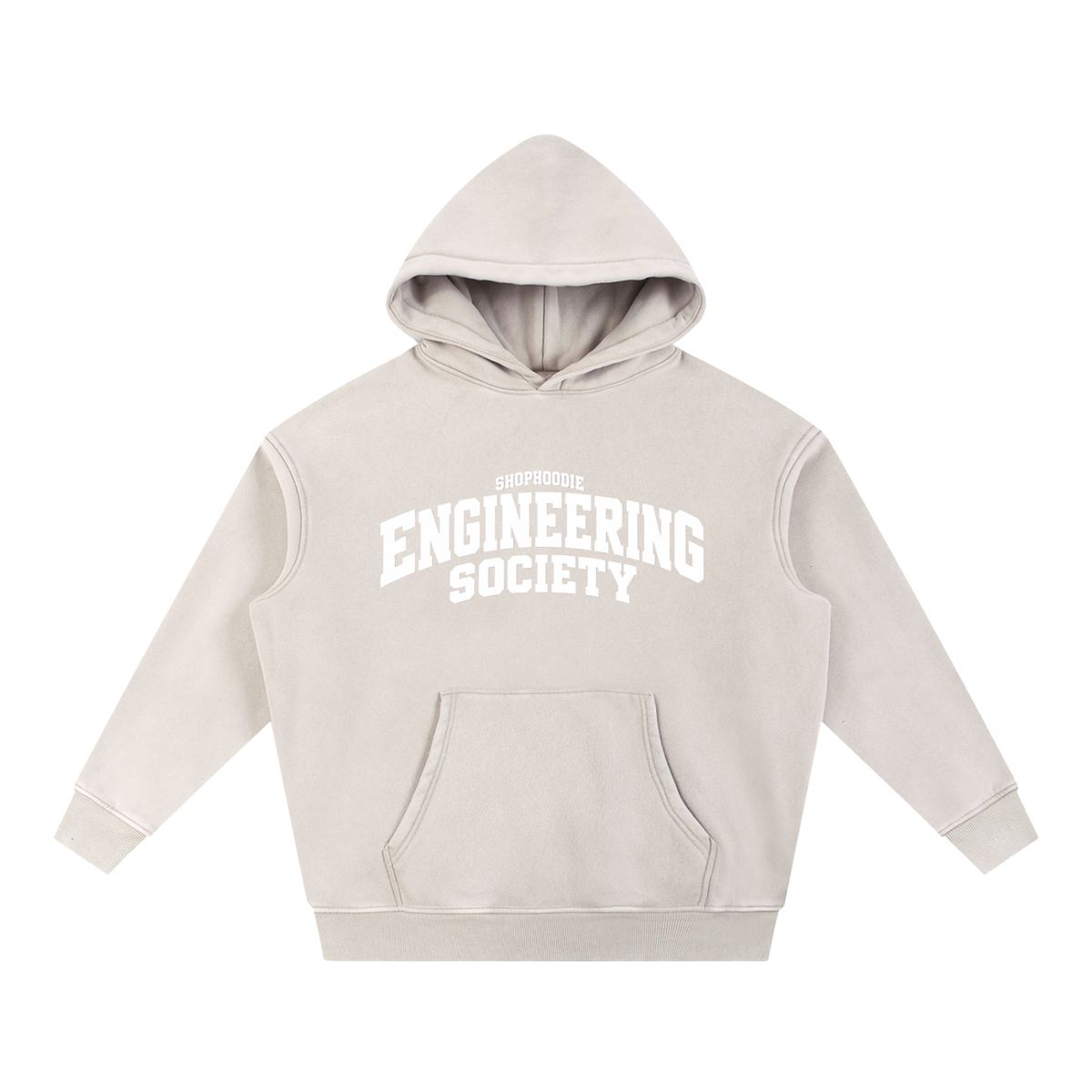 SHOPHOODIE® CAMPUS ENGINEERING SOCIETY Fleece Oversized Hoodie — 355 GSM — view 3