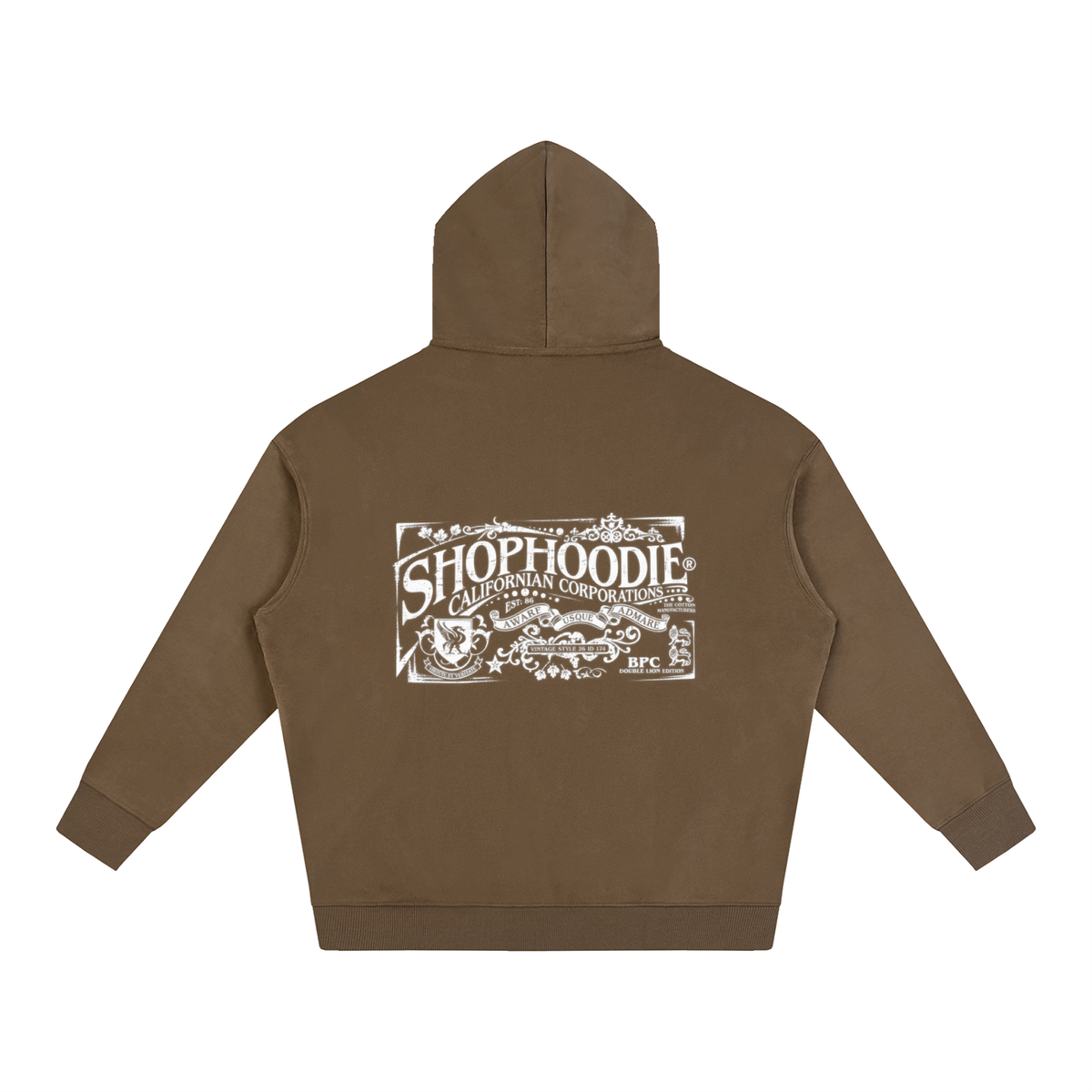 SHOPHOODIE® CALIFORNIA VARNAGE Oversized Fleeced Hoodie — 350 GSM