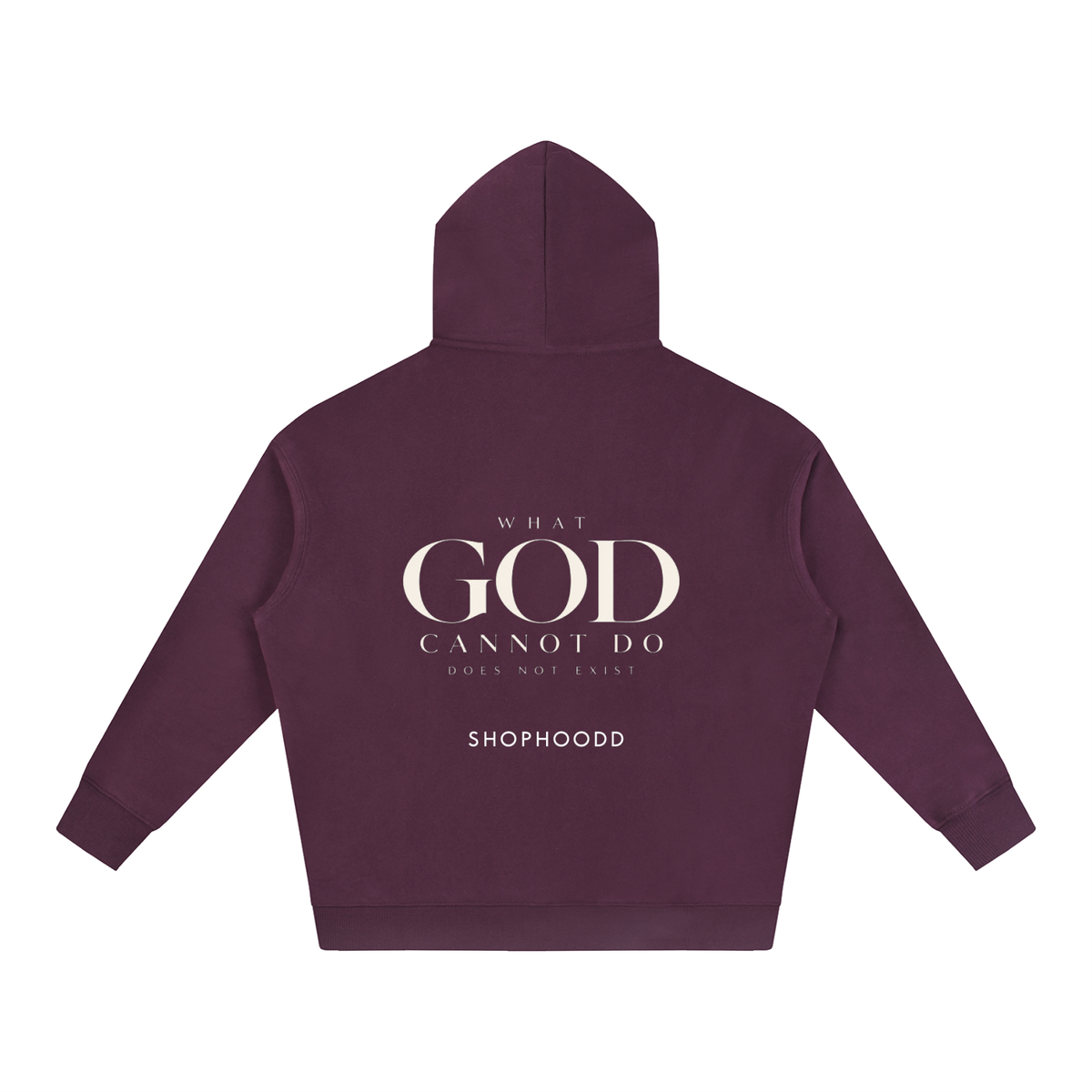 SHOPHOODIE LONDON Faith 350 GSM unisex oversized fleeced hoodie – product image 12