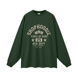 SHOPHOODIE STATE OF MIND Oversized Unisex Long Sleeve T-Shirt