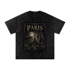 Shophoodie Paris Snow Washed Oversized Cotton T-Shirt