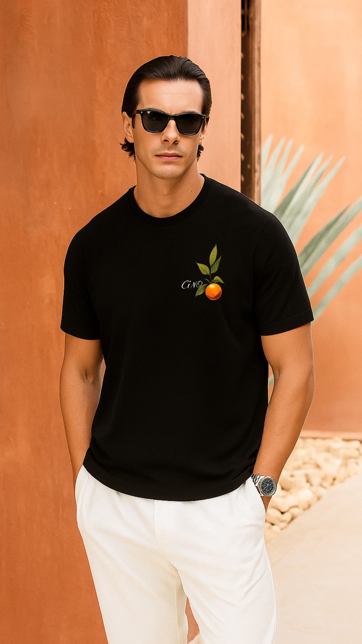 Orange T-Shirt | Black