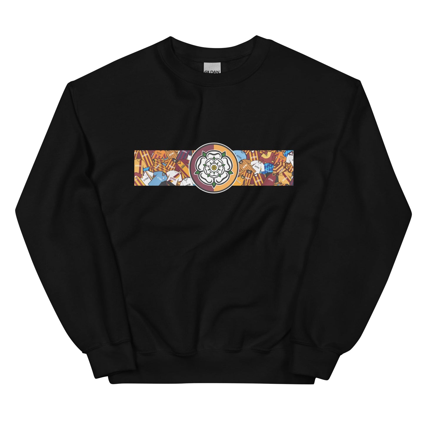 Bradford Yorkshire Rose Retro Football Unisex Sweatshirt