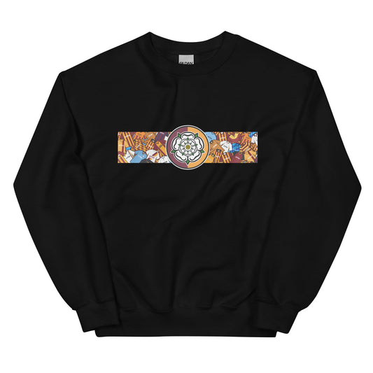 Bradford Yorkshire Rose Retro Football Unisex Sweatshirt
