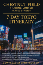 🇯🇵 Explorez Tokyo avec Chestnut Field Trading Limited
