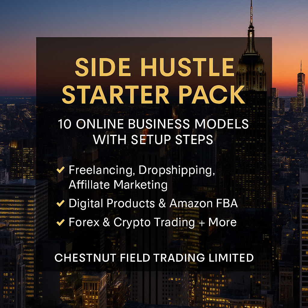 Side Hustle Starter Pack – 10 Online Business Models with Step-by-Step Setup