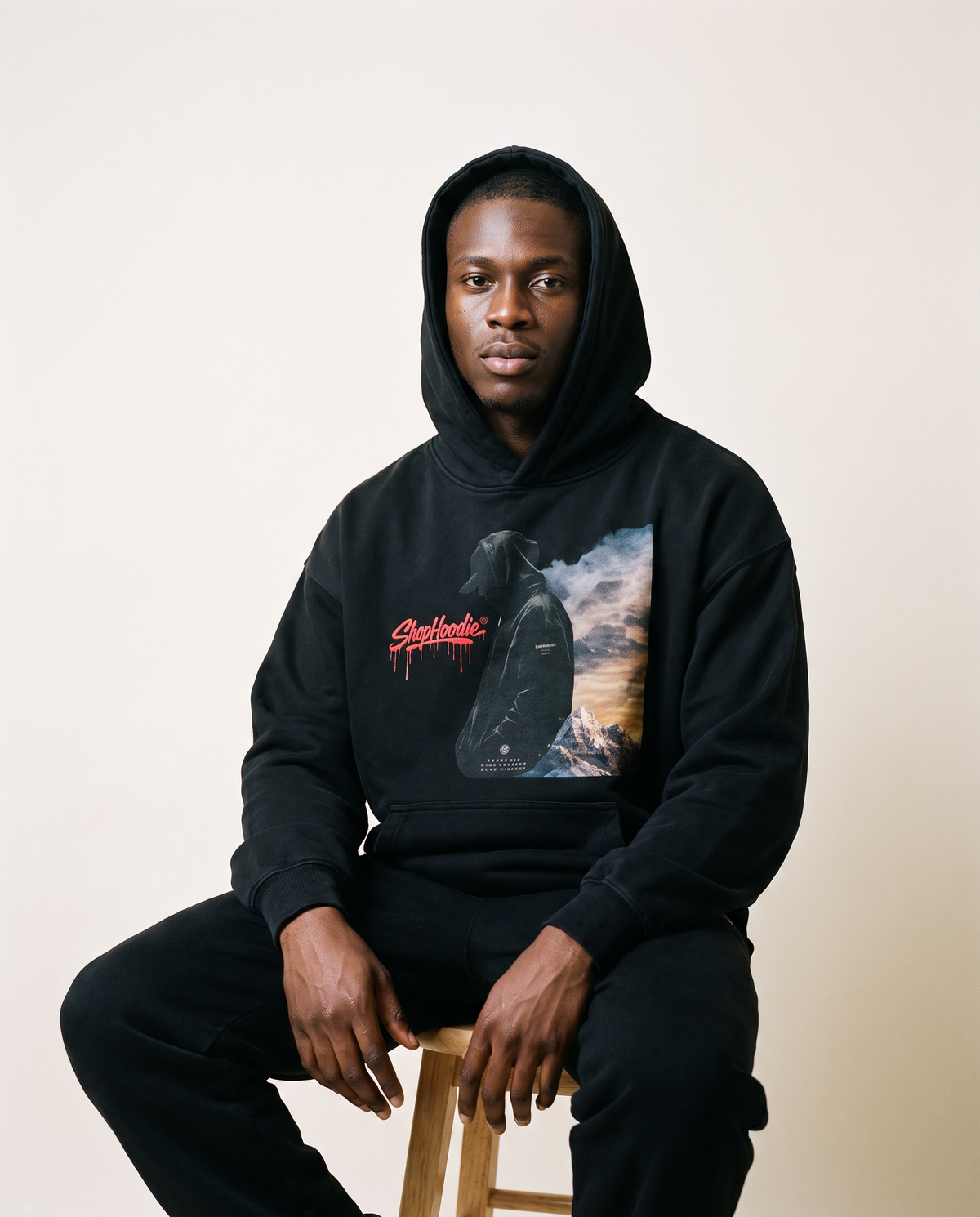 SHOPHOODIE® EAGLE VISION Heavyweight Sunfade Oversized Hoodie — 400 GSM