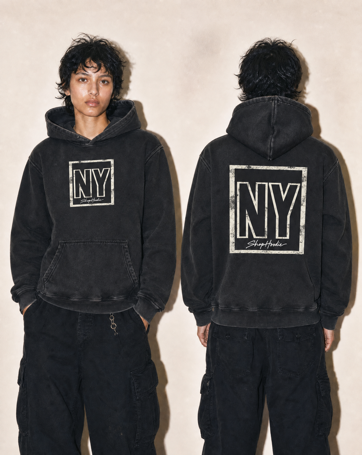 SHOPHOODIE® NEW YORK NY AVANT LIMITED USA Oversized Heavyweight Hoodie