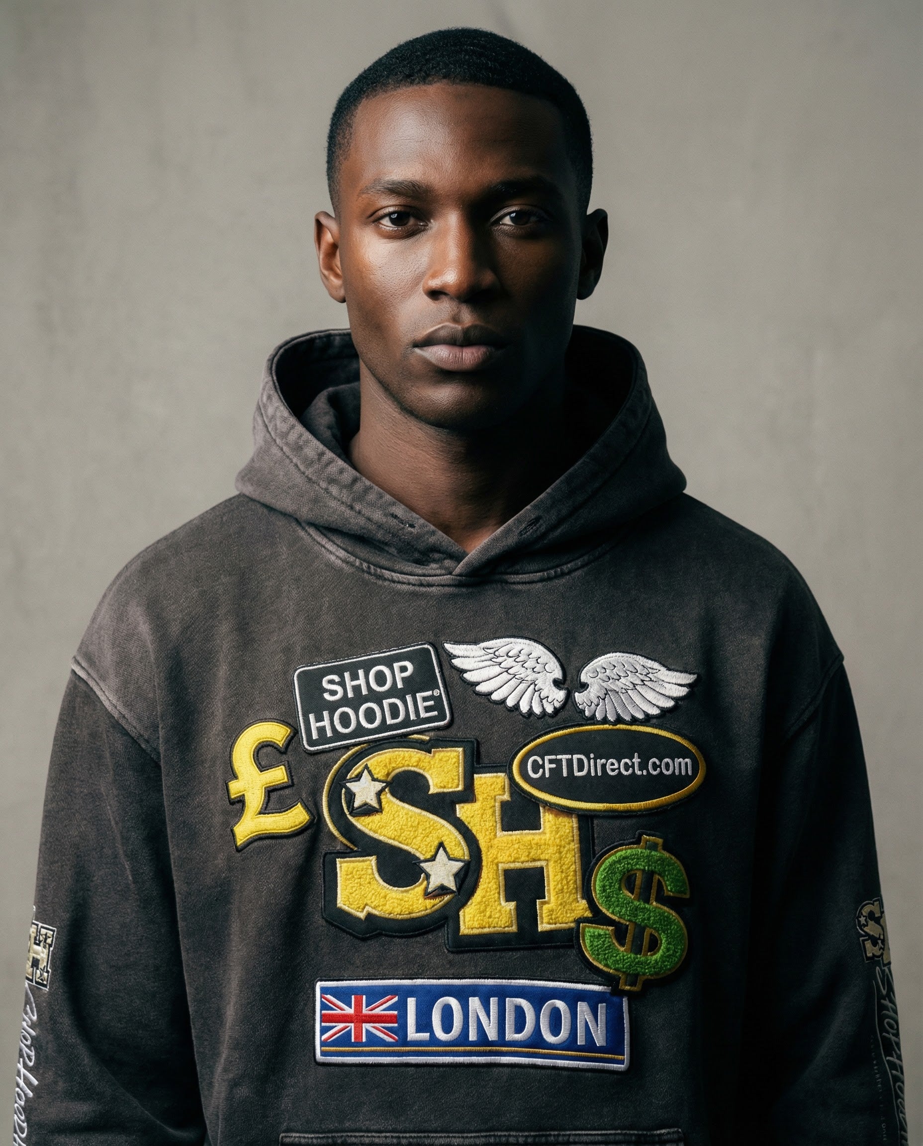 Snow Washed Loose Cotton Founder's Edition Hoodie by Shop Hoodie