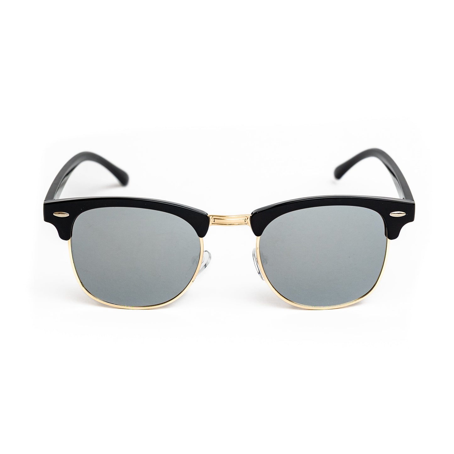 Gold Retro Half Frame Shades