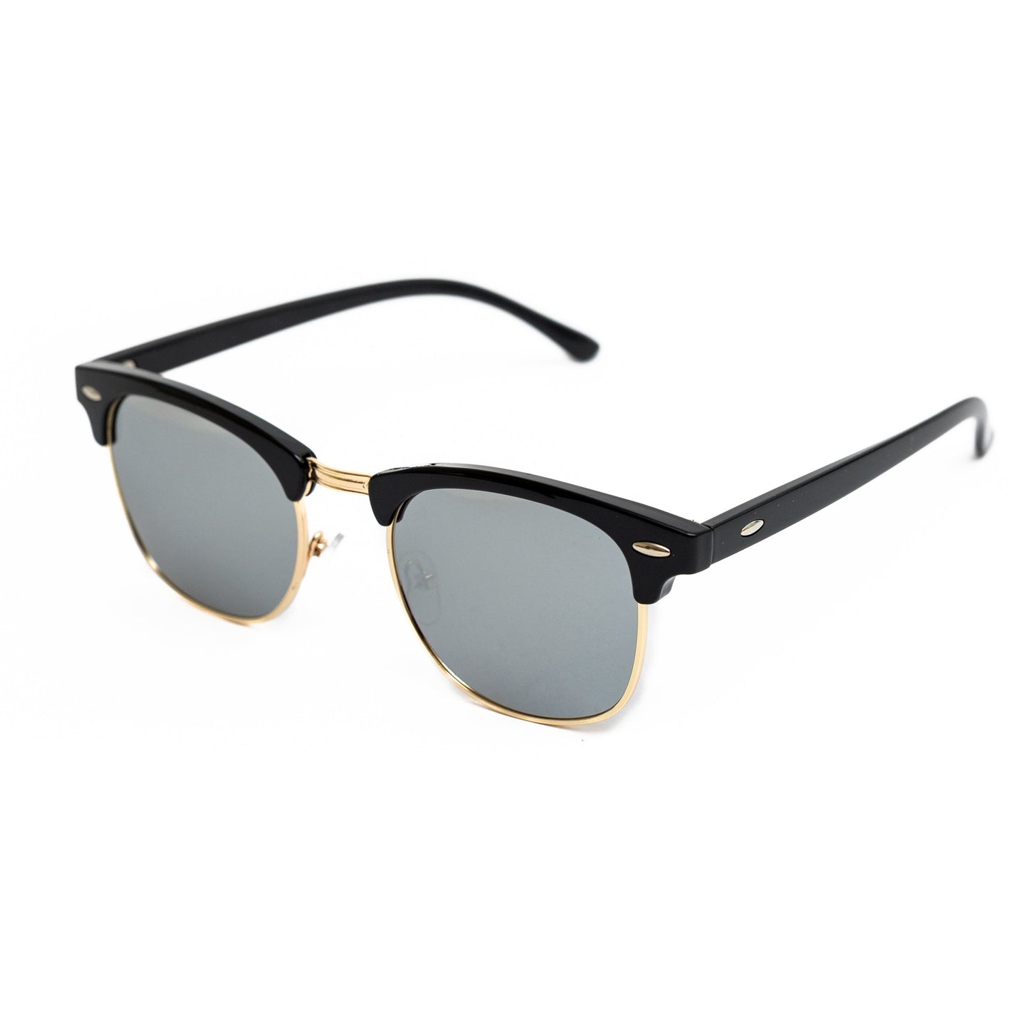Gold Retro Half Frame Shades