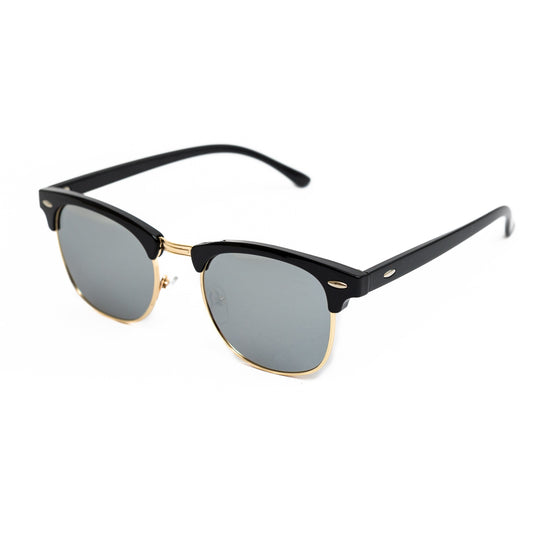 Gold Retro Half Frame Shades