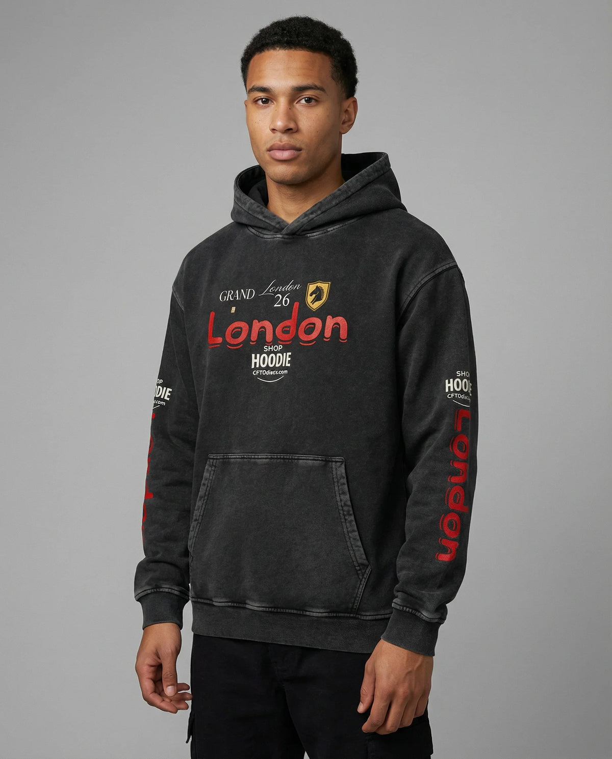 SHOPHOODIE® Loose Cotton London Premium Hoodie Drop 02 & Straight-Leg Sweatpants Complete Set – product image 25