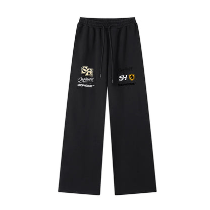 Fleece Zip-Up Boxy Hoodie & Essential Straight-Leg Sweatpants Complete Set by ShopHoodie®
