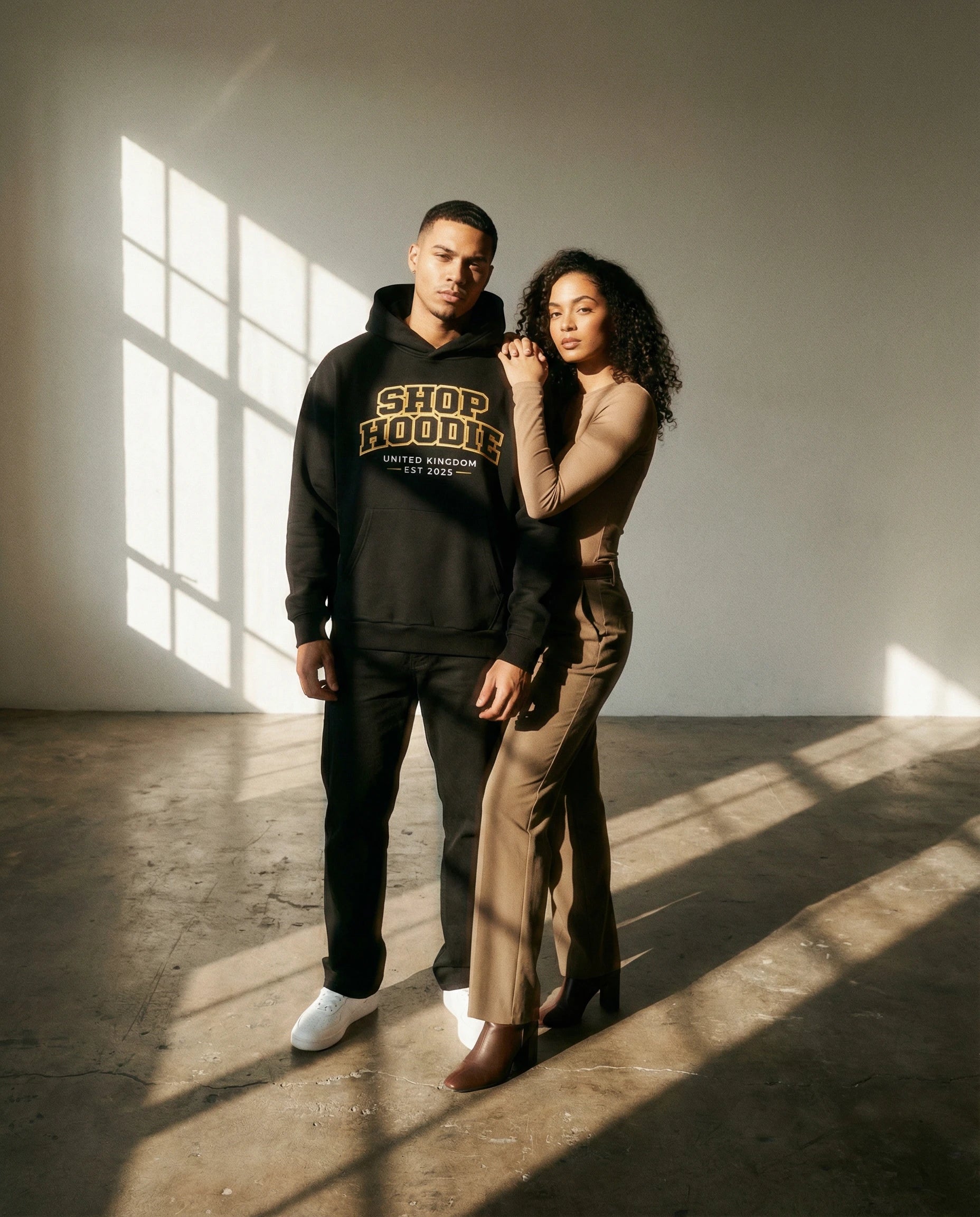 Essential Heavyweight Boxy Fleece Gold SH Hoodie by Shop Hoodie