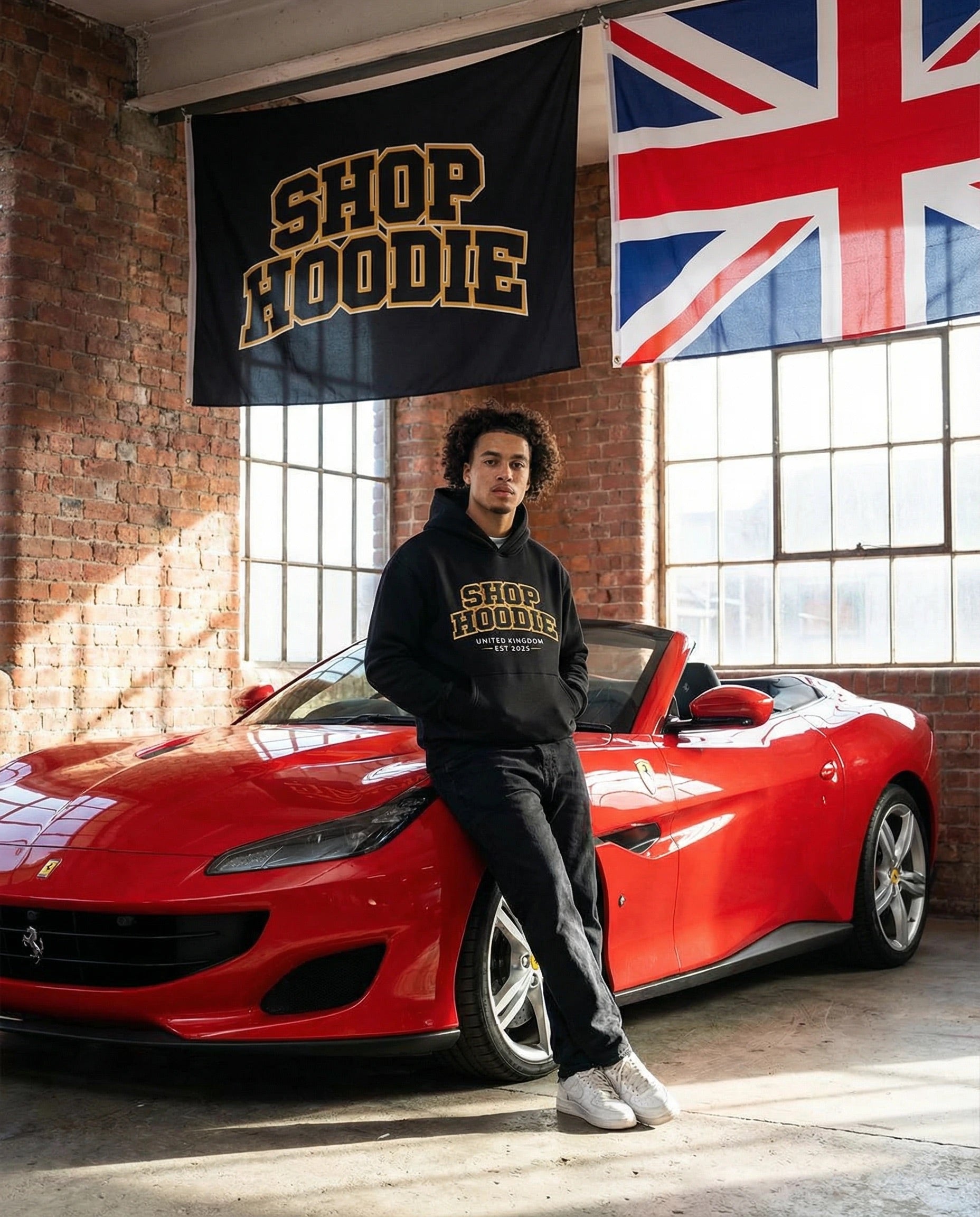 Essential Heavyweight Boxy Fleece Gold SH Hoodie by Shop Hoodie