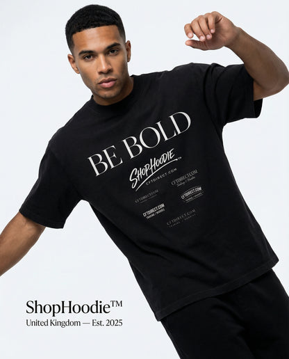 Heavyweight Vintage Washed Frayed Be Bold T-Shirt By Shop Hoodie