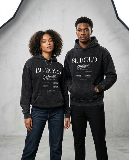 Heavyweight Vintage Washed Frayed Be Bold T-Shirt By Shop Hoodie