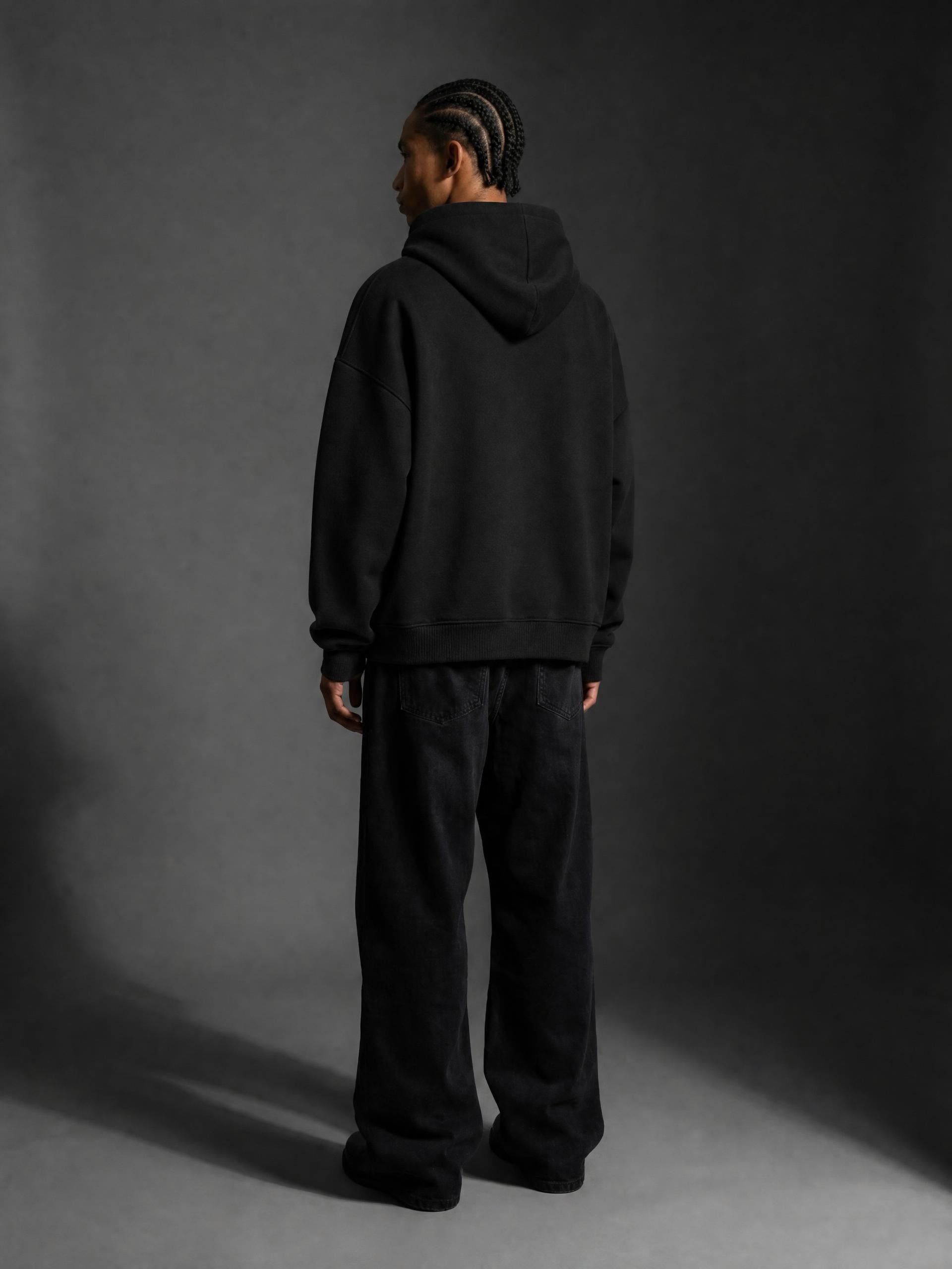 SHOPOODIE CREST Essential Oversized Boxy Fit Fleece Hoodie