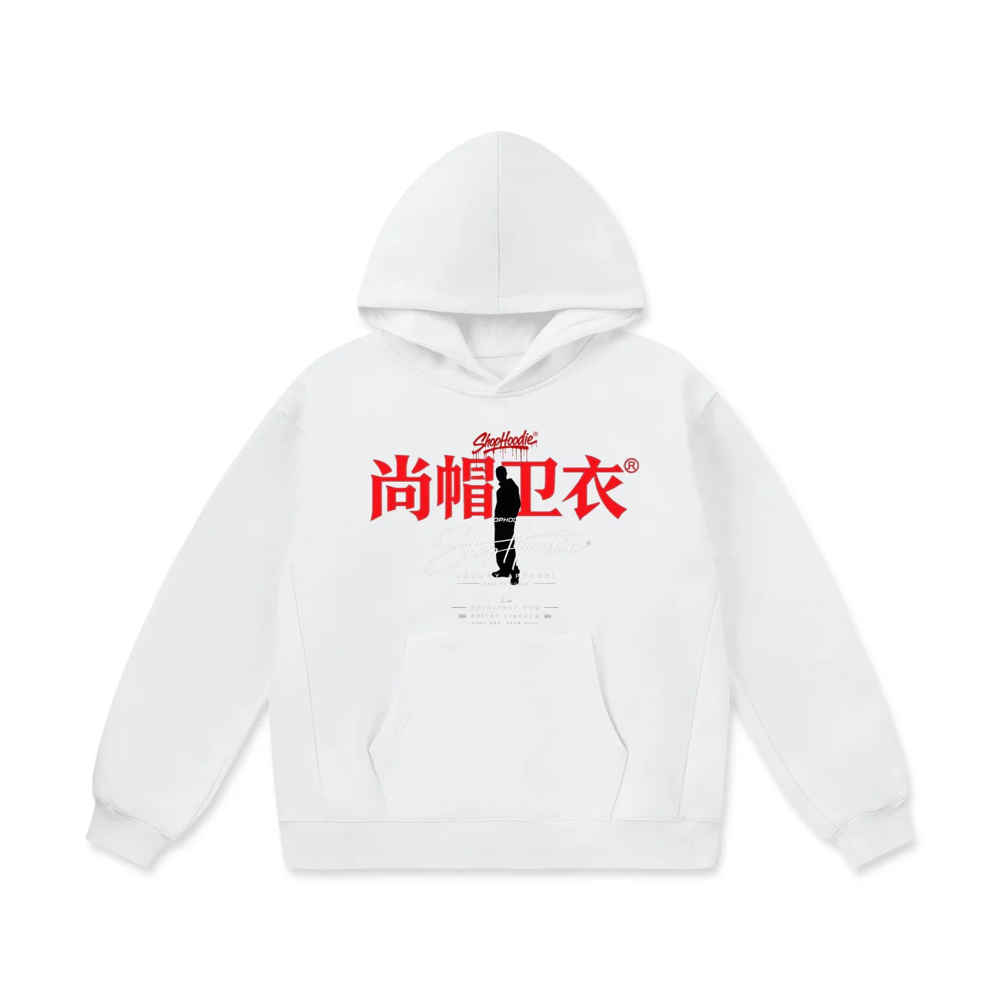 ShopHoodie® Oversize Battle Cross Heavyweight Fleece Hoodie