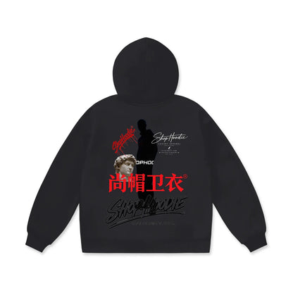 ShopHoodie® Oversize Battle Cross Heavyweight Fleece Hoodie