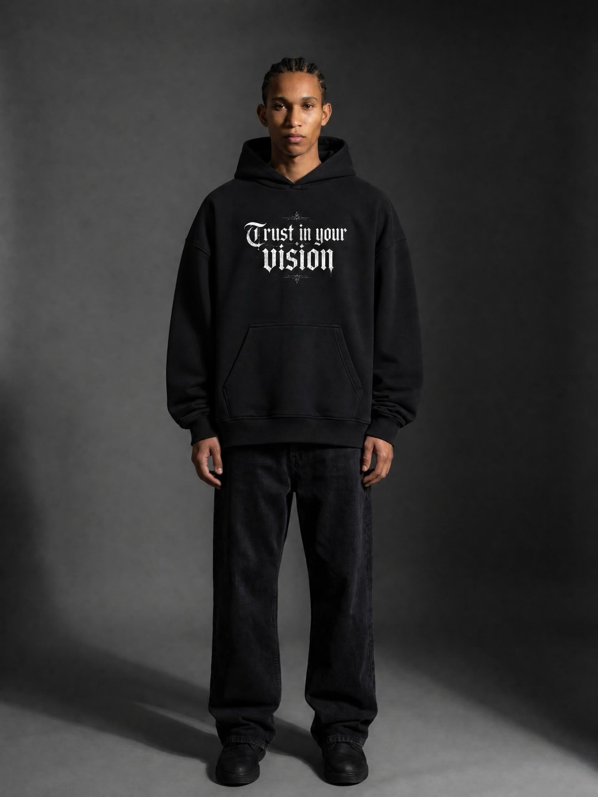 SHOPHOODIE Trust in your vision Essential Boxy Heavyweight Drop-Shoulder Hoodie