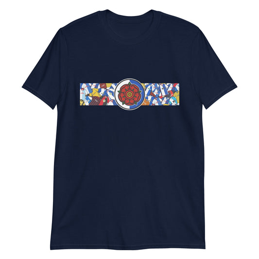 Blackburn Lancashire Rose Retro Football Unisex T-Shirt
