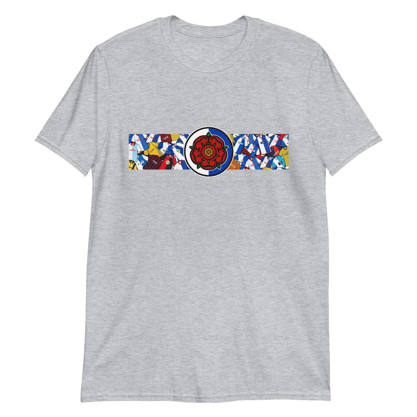 Blackburn Lancashire Rose Retro Football Unisex T-Shirt
