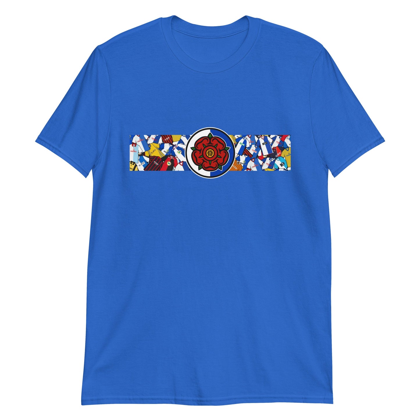 Blackburn Lancashire Rose Retro Football Unisex T-Shirt