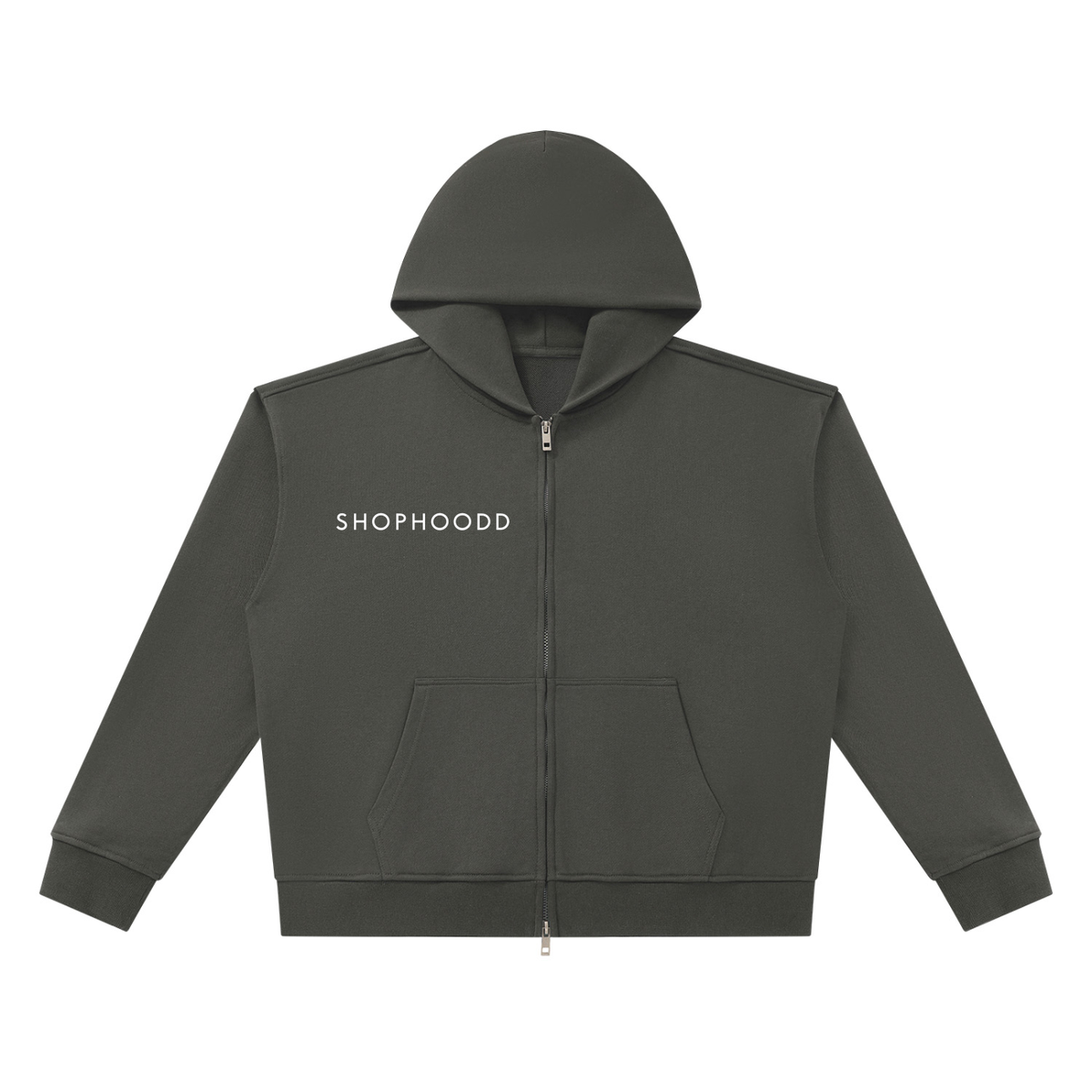 SHOPHOODIE® LONDON SHOPHOODD 420 GSM heavyweight boxy full-zip hoodie — product image 11