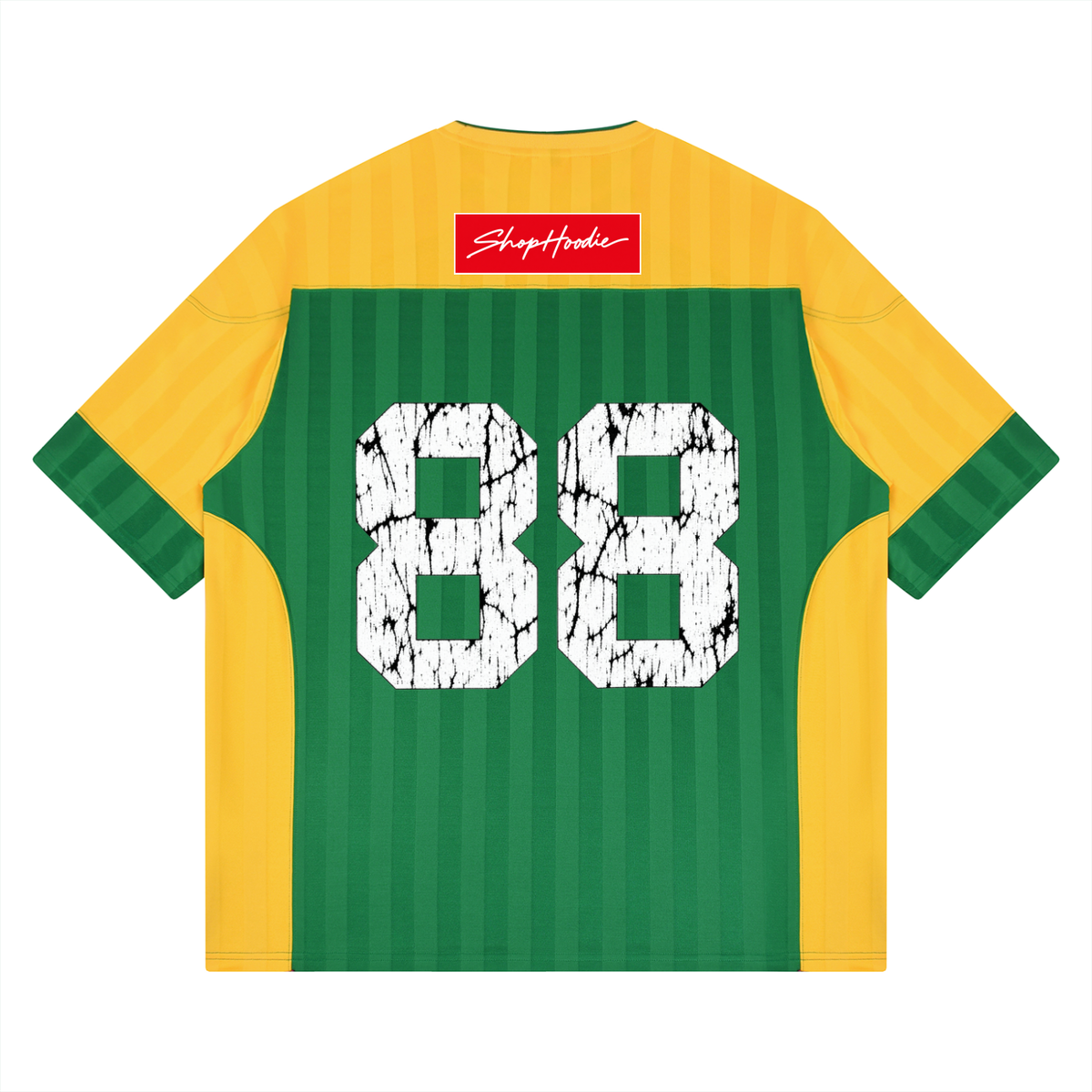 SHOPHOODIE® BOX LOGO Striped Raglan Oversized Jersey – product image 8